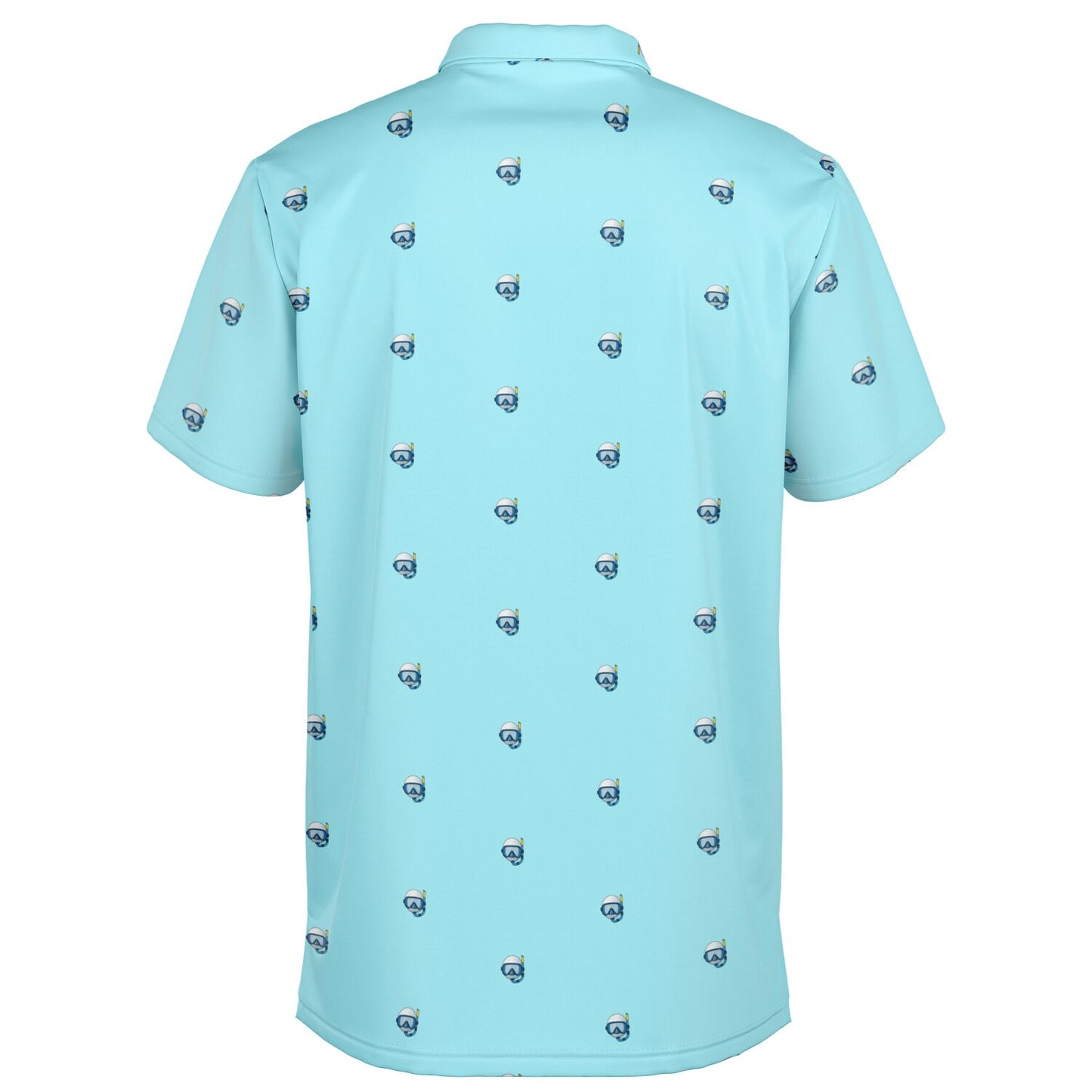 Mens Underwater Enthusiast All-Over Print Polo