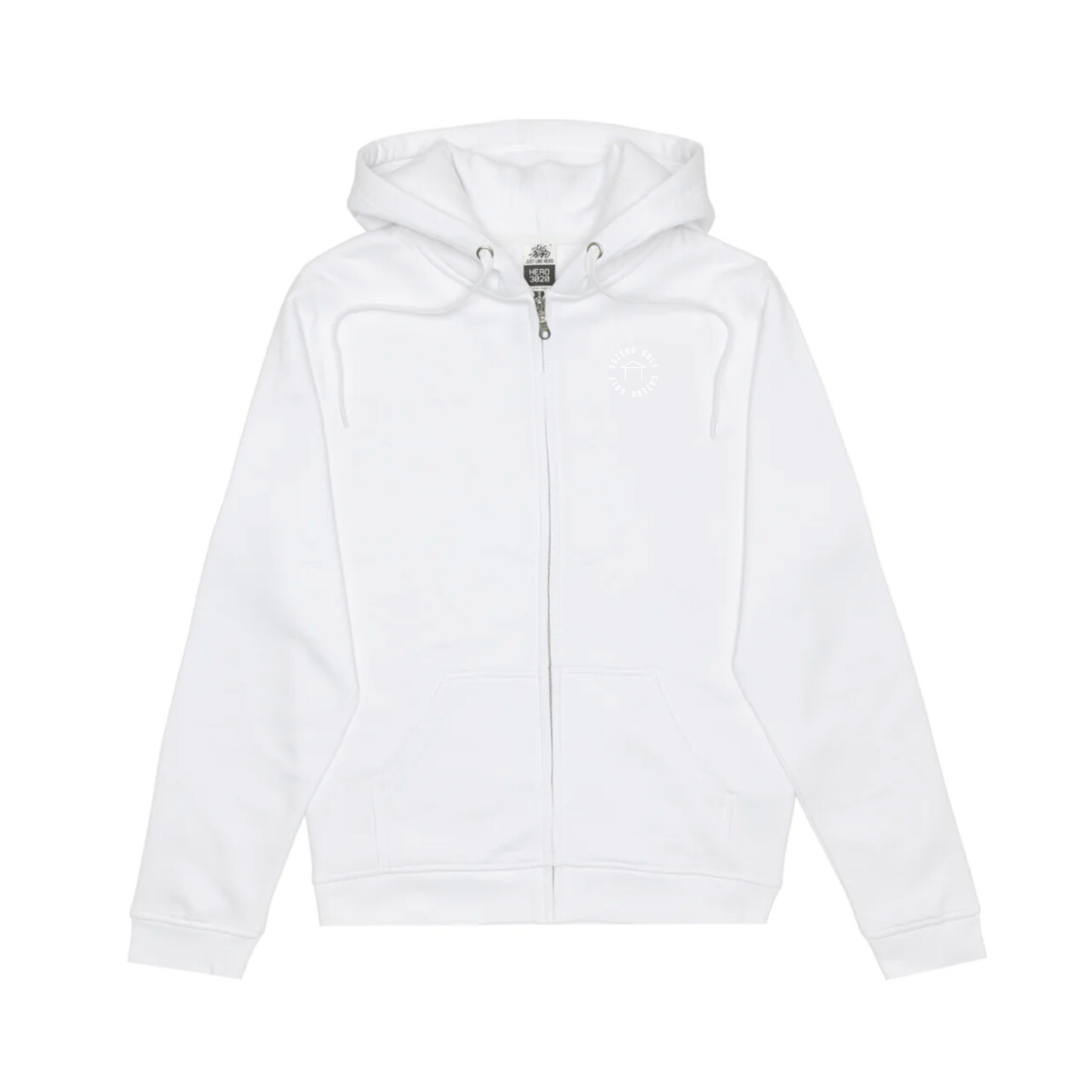 Embroidered Badge Zip-Up Hoodie