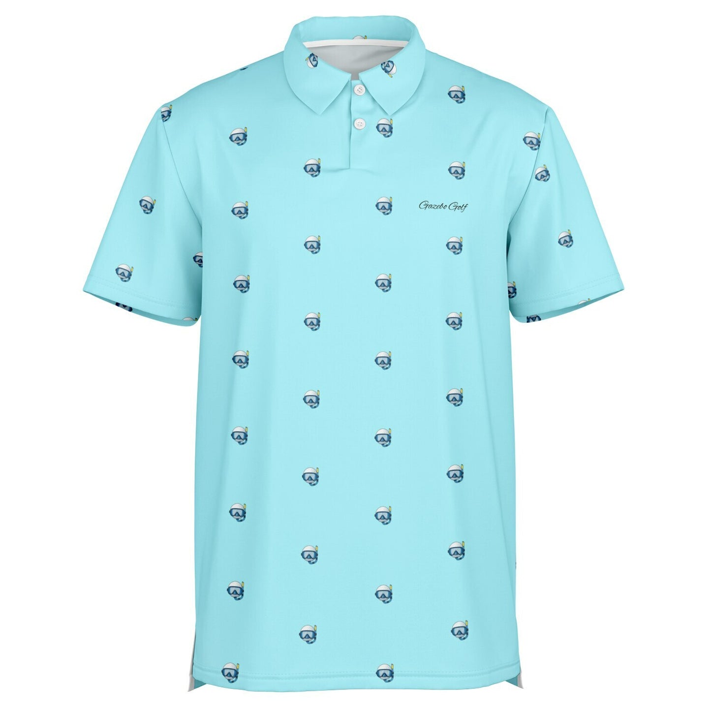 Mens Underwater Enthusiast All-Over Print Polo
